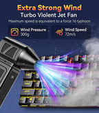 Compressed Air Duster, 360000 RPM Electric Air Duster, Rechargeable Cordless - Image 3