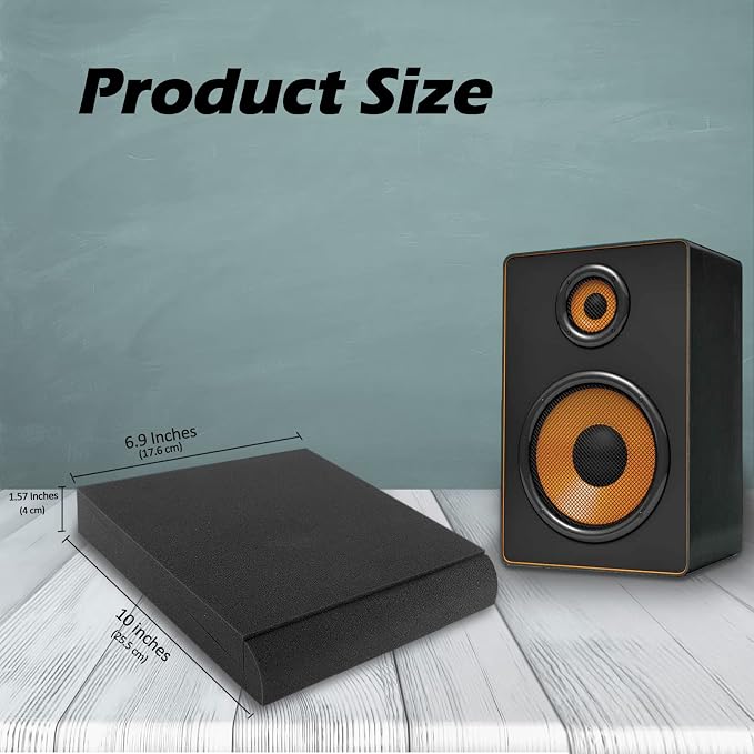 Studio Monitor Isolation Pads, Made of High Density Acoustic Foam, 2 Packs - Image 7