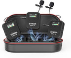 SYNCO Wireless Lavalier Mic System, G2 PRO Dual Channel 656FT Transmission by SYNCO