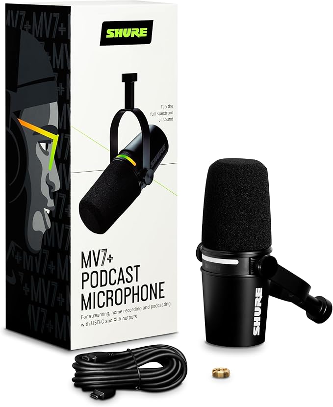 Shure MV7+ Dynamic Microphone – USB-C & XLR Podcast Mic - Image 2