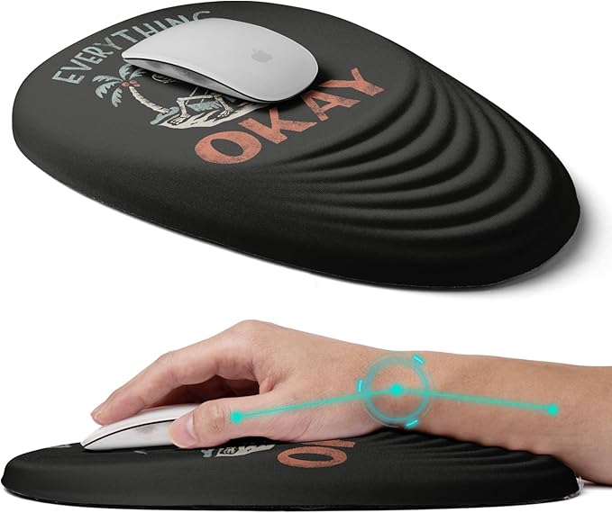 Ergonomic Mouse Pad with Wrist Rest Support, Mousepad Relief Carpal Tunnel Pain by LSLXDCLJ