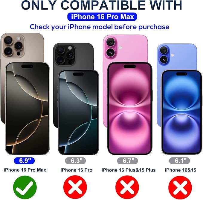 Screen Protector for iPhone 16 Pro Max, 3RD Colorless Anti-Blue Light Tempered - Image 2