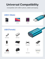 JSAUX USB C to USB 3.0 Adapter, Type C Male to USB Female OTG Cable Compatible - Image 7