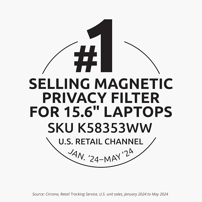 Kensington MagPro™ Magnetic Laptop Privacy Screen 15.6 inch, Removable 16:9 - Image 7