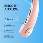 Portable Neck Fan -3 Speed Rechargeable Bladeless Neck Cooler, Personal Neck Fan - Image 3