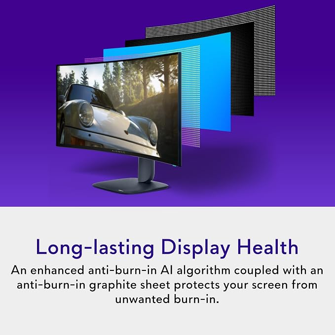 Alienware 34 240Hz QD-OLED Curved Gaming Monitor - Image 7