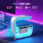 Table Lamp with Hi-Fi Bluetooth Speaker, Bedside LED Lamp with Up to 15W Qi - Image 2