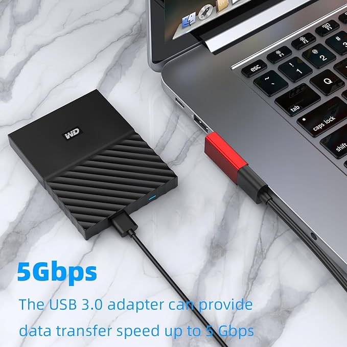 AreMe 90 Degree USB 3.0 Adapter 4 Pack, Up and Down Angle, Left and Right Angle - Image 3