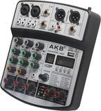 Dj Mixers 4 Channel Audio Mixer Sound Board - Image 4
