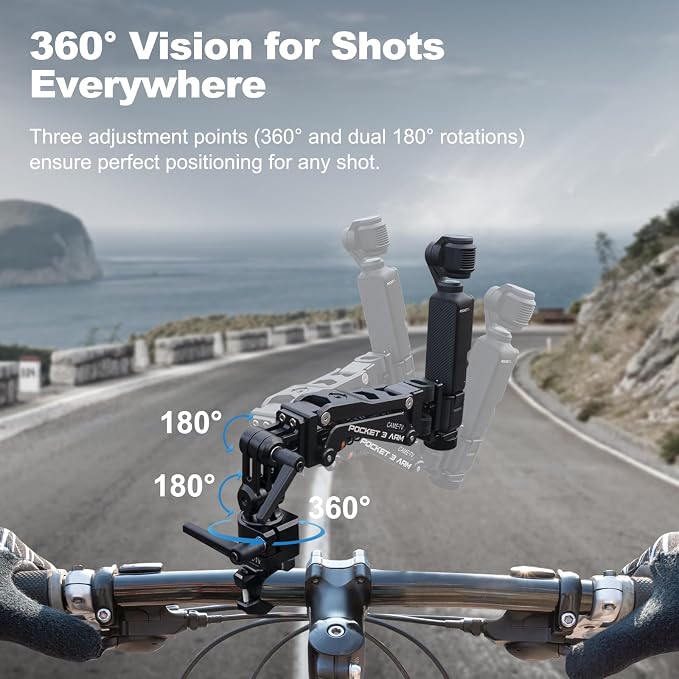 Came-TV Motorcycle Camera Mount Stabilizer, Bike Camera Mount, Handlebar Mount - Image 4