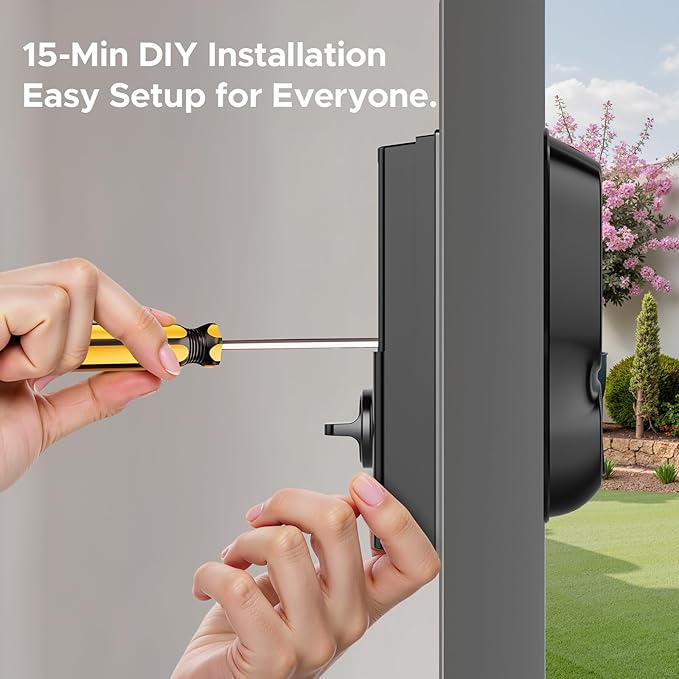 Smart Lock with Camera & Doorbell, 3-in-1 Smart Deadbolt - Image 7