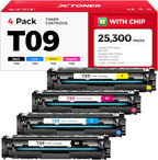 T09 Toner Cartridge Set 4-Pack by JCTONER