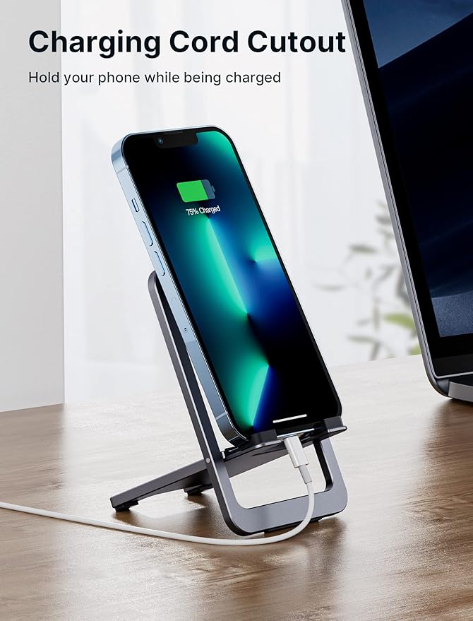JSAUX Cell Phone Stand Foldable Aluminum Adjustable Phone Holder - Image 2