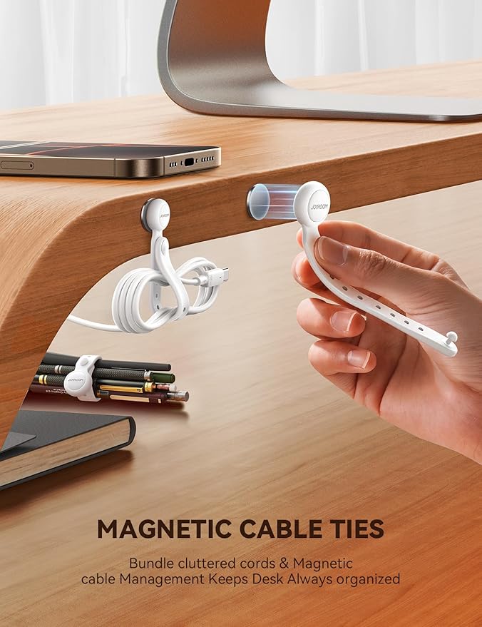JOYROOM 12PCS Magnetic Cable Ties - Image 2