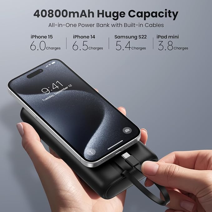 Upgraded Portable Charger 40800mAh Power Bank - Image 2