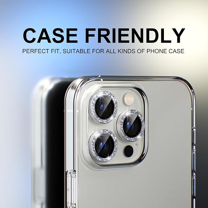 Choiche [3+1 for iPhone 13 Pro/iPhone 13 Pro Max Camera Lens Protector Bling - Image 4