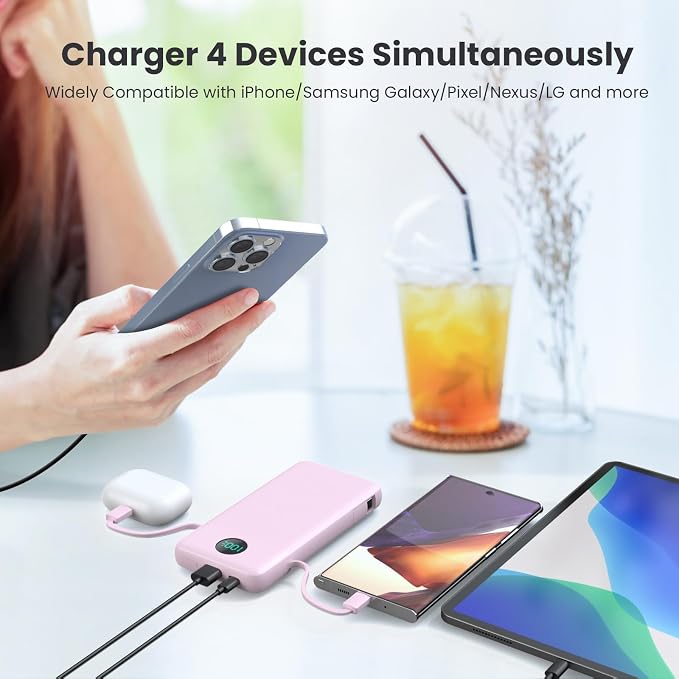 Portable Charger 13800mAh Slim USB C Power Bank - Image 4
