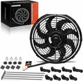 A-Premium 12'' 12 inch Slim Fan Pull Universal Electric Radiator Cooling Fan by A-Premium
