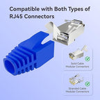 CableGeeker 100-Pack Cat7 / Cat8 RJ45 Strain Relief Boots, RJ45 Boot, Cat 6 Boot - Image 4