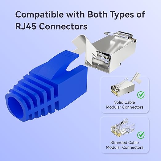 CableGeeker 100-Pack Cat7 / Cat8 RJ45 Strain Relief Boots, RJ45 Boot, Cat 6 Boot - Image 4