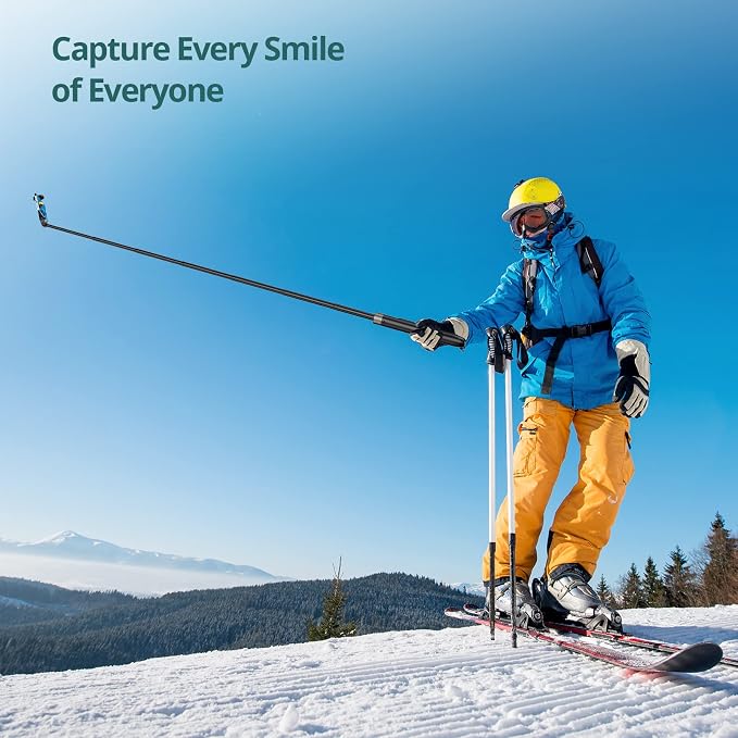 ATUMTEK 65" Selfie Stick Tripod, All in One Extendable Phone Tripod Stand - Image 9