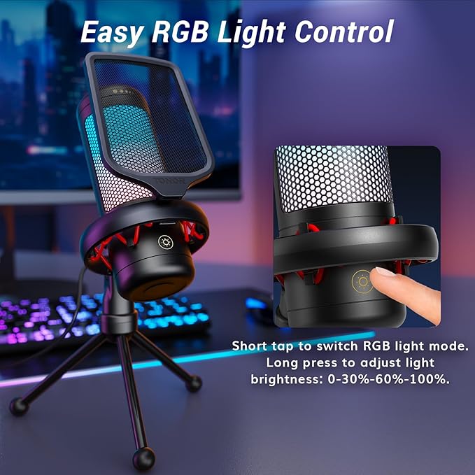 TONOR Gaming Microphone Set, USB Condenser Mic - Image 4