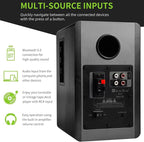 SINGING WOOD BT27 Active Powered Bluetooth Bookshelf Speakers - Image 5