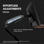 HUANUO Dual Monitor Stand for 13″–40″, Premium Dual Monitor Mount - Image 5
