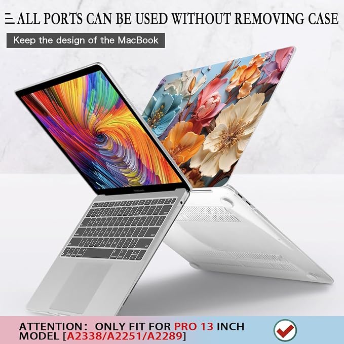 CISSOOK Compatible with MacBook Pro 13 Inch Case 2025 2024 2023 2021 2020 - Image 5