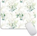 Square Mouse Pad Pretty Leaves, Personalized Premium-Textured Custom Mouse Mat by Armanza