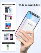 Alongza Portable Charger Built-in Cables and AC Wall Plug, Slim Fast Charging - Image 2
