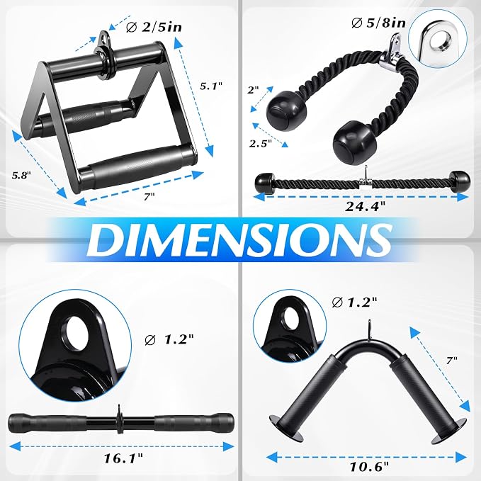 10-in-1 Cable Machine Attachments Set - Image 5