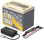 Power Queen Bluetooth 12V 100Ah LiFePO4 Battery by PowerQueen