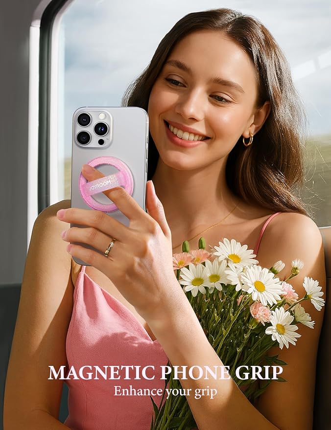 JOYROOM Magnetic Phone Grip, Silicone Finger Loop Grip Phone Grip - Image 6