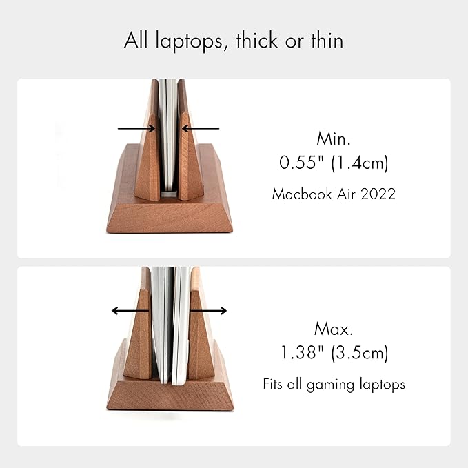 ZMARKRAFT® Adjustable Vertical Laptop Stand Holder Compatible - Image 4