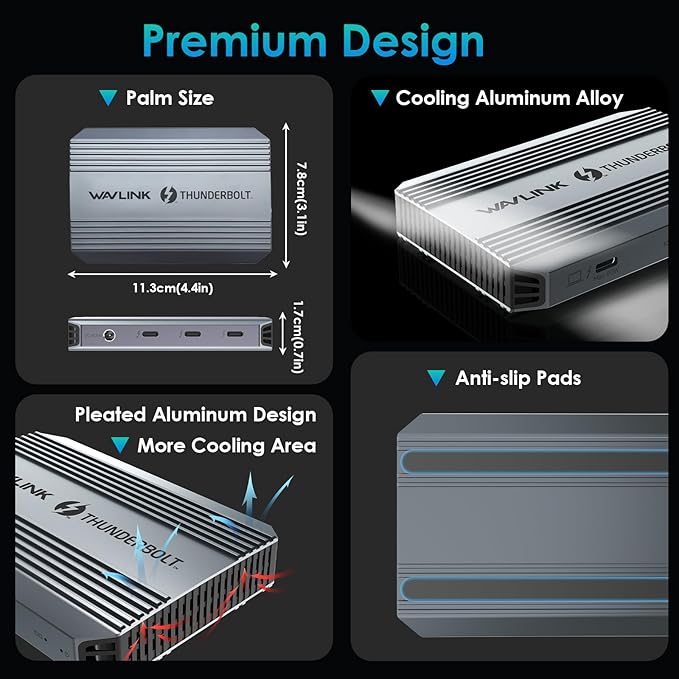 Thunderbolt 4 Hub, WAVLINK USB C Hub - Image 8