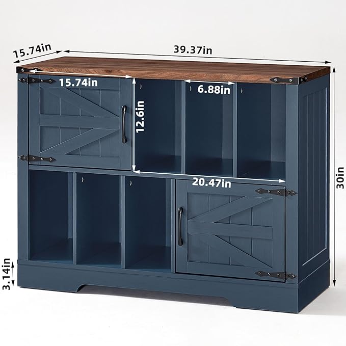 Large Record Player Stand with Vinyl Storage Up to 450 Albums, 39 Inch - Image 2