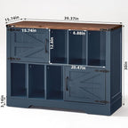 Large Record Player Stand with Vinyl Storage Up to 450 Albums, 39 Inch - Image 2