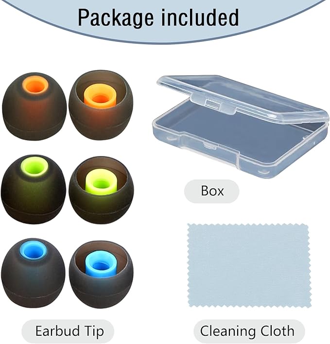 Earbud Replacement Tips Silicone Earbud Tips Earbud Covers Fit - Image 7