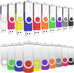 ABLAZE 4GB Flash Drives 500 Pack, USB 2.0 Thumb Drives Bulk Swivel Memory Stick by ABLAZEGlobal