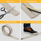 D-Line 30ft Floor Cord Cover, Floor Cable Protector, Extension Cord Cover - Image 2
