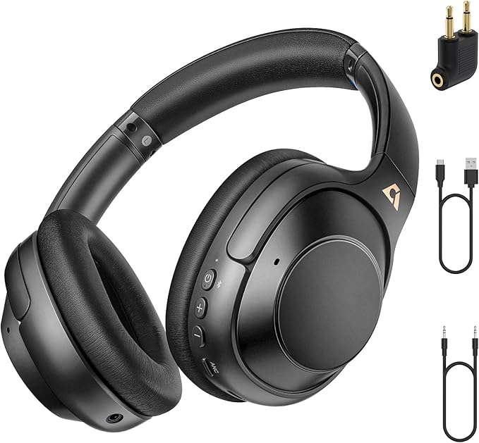 Riibox Y7Pro Hybrid Active Noise Cancelling Headphones, LDAC Hi-Res Audio by RiiboxDirect