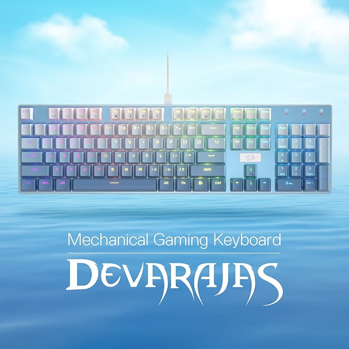 Redragon K556 SE RGB LED Backlit Wired Mechanical Gaming Keyboard, Aluminum Base - Image 3