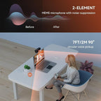NUROUM V11 2K Webcam for PC, 1080P 60FPS USB Web Camera - Image 6