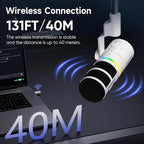 EJoy D10 PRO Wireless USB Gaming Microphone – RGB Dynamic Mic - Image 6