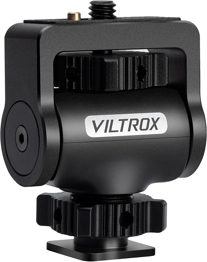 Adjustable Gimbal Monitor Cold Shoe Adapter, Metal Field Monitor Mount Holder by ViltroxOfficial