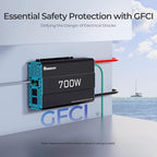 Renogy Inverter P2 700 watt Pure Sine Wave Inverter, Solar Car Power Inverter - Image 5