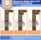 Thumb Operated Offset Cam Locks, 7/8" Keyless Cabinet Locks - Image 2
