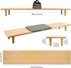 Bamboo Dual Monitor Stand Riser - Image 6