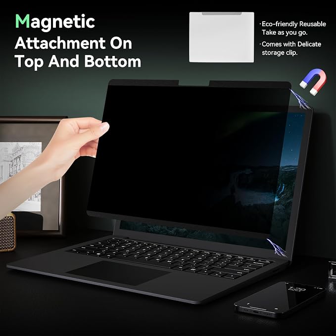 Magnetic 15 Inch Surface Laptop 5 Privacy Screen - Image 2
